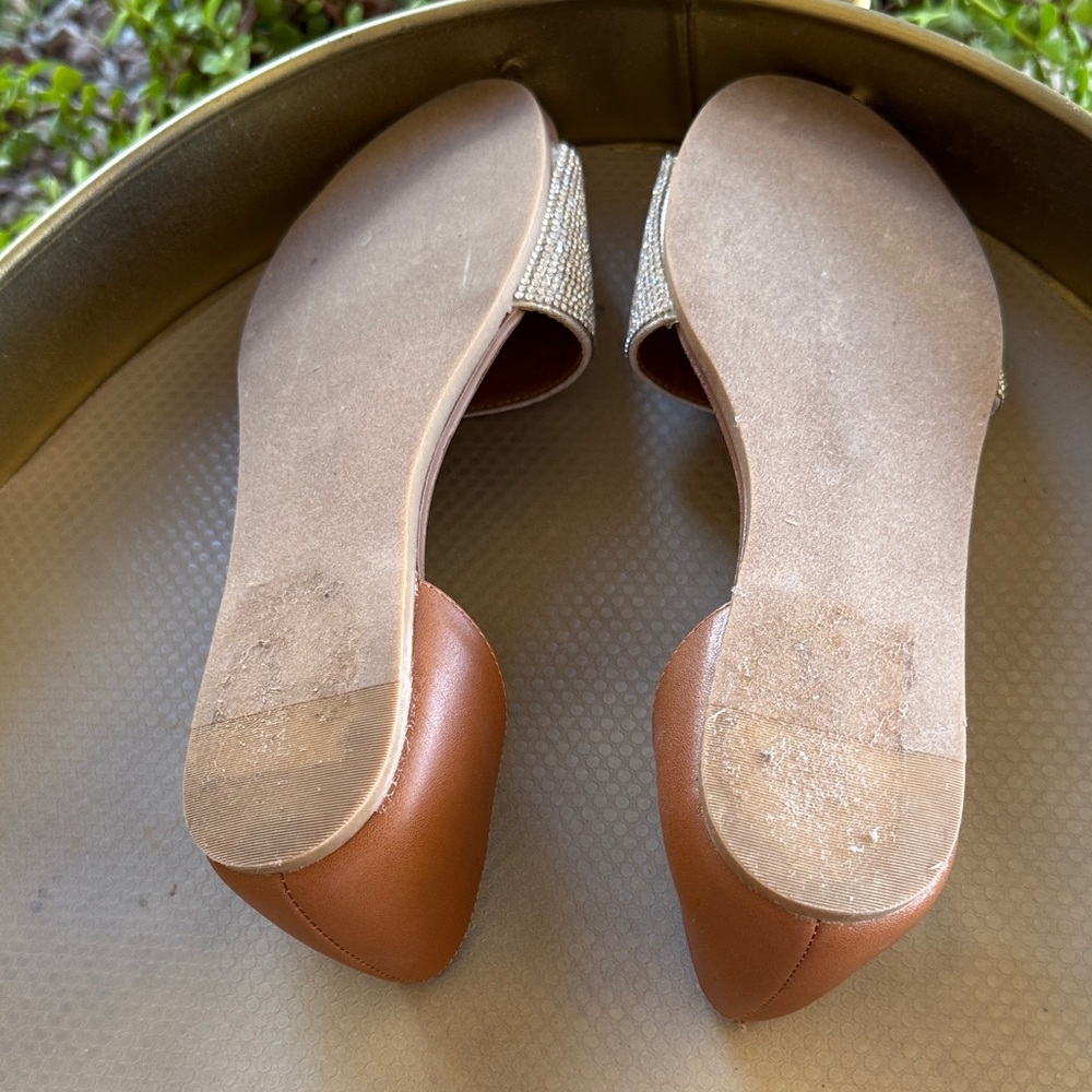Steve Madden Brown and Silver Women's Sandals - Picture 6 of 7